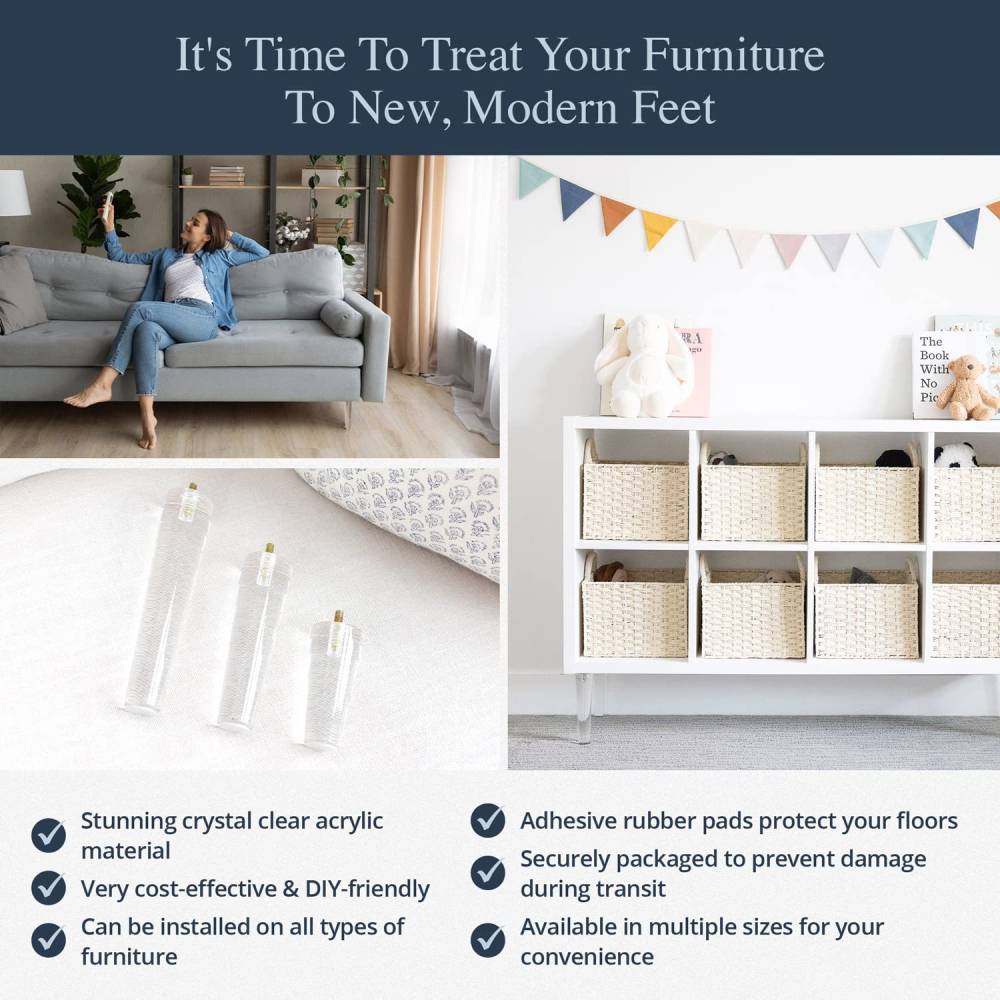 Furniture Hardware For Legs - Pés de móveis modernos em acrílico