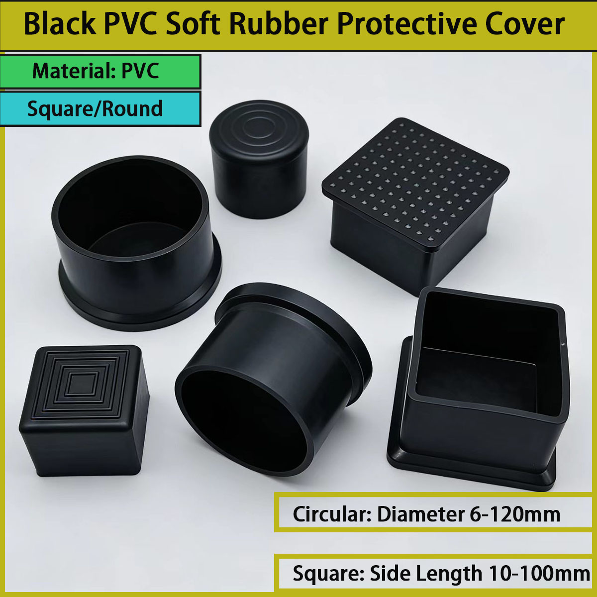 Used Furniture Hardware - Capa protetora de borracha macia de