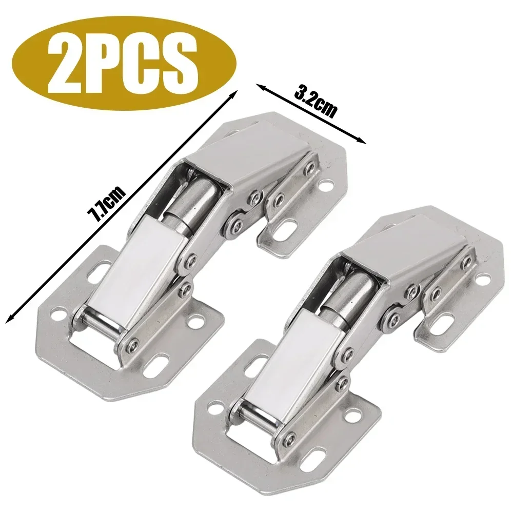 Furniture Hardware Hinges - 12-2PCS Dobradiças de Armário em Aço