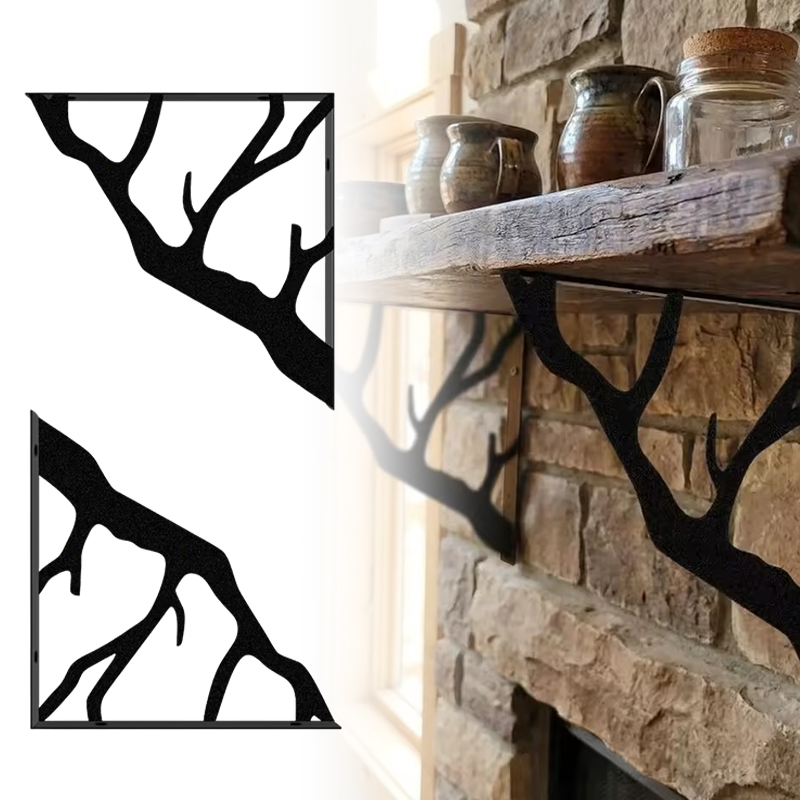 Shelf Bracket Pair - Suporte de metal para galhos de