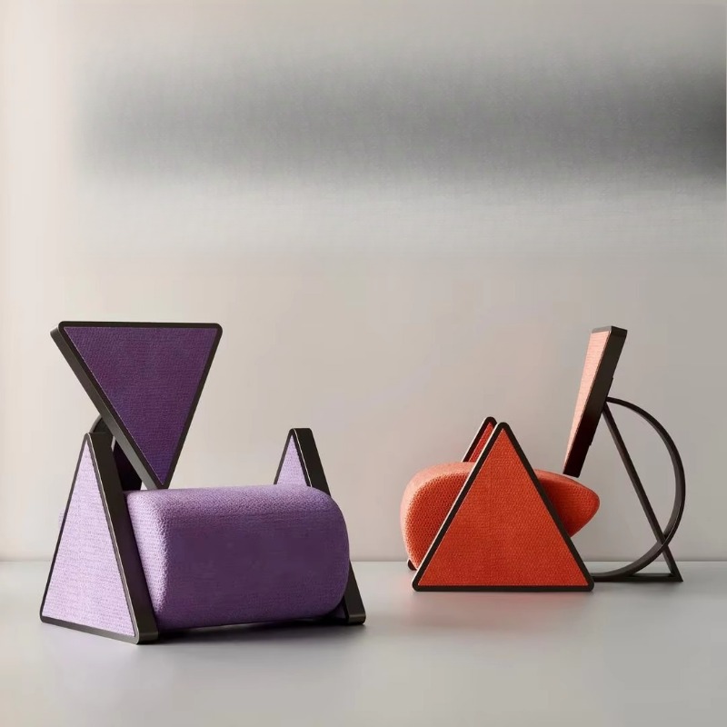 Used Furniture Hardware - Cadeiras de descanso triangulares modernas de