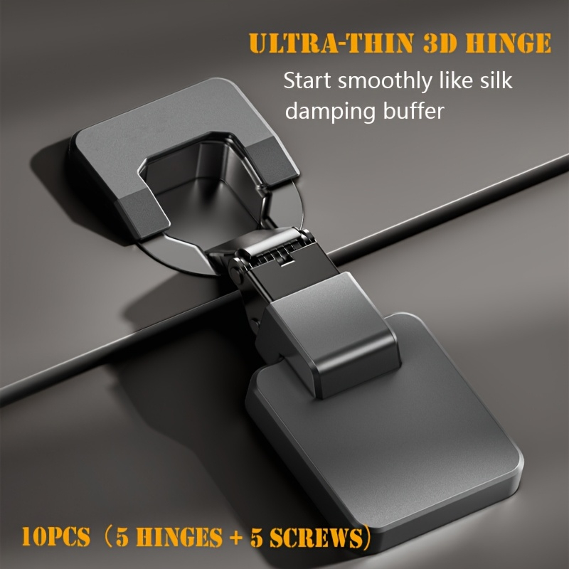 Furniture Hardware Hinges - 2 dobradiças ultrafinas para móveis com
