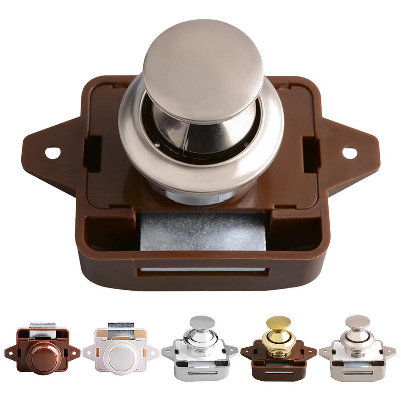Furniture Hardware Knobs - Keyless RV empurrar fechaduras do armário,