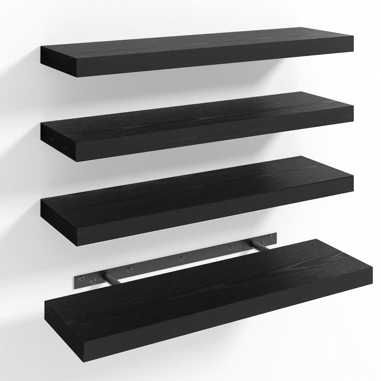 Shelf Bracket Pair - Conjunto de 4 Prateleiras Flutuantes Modernas
