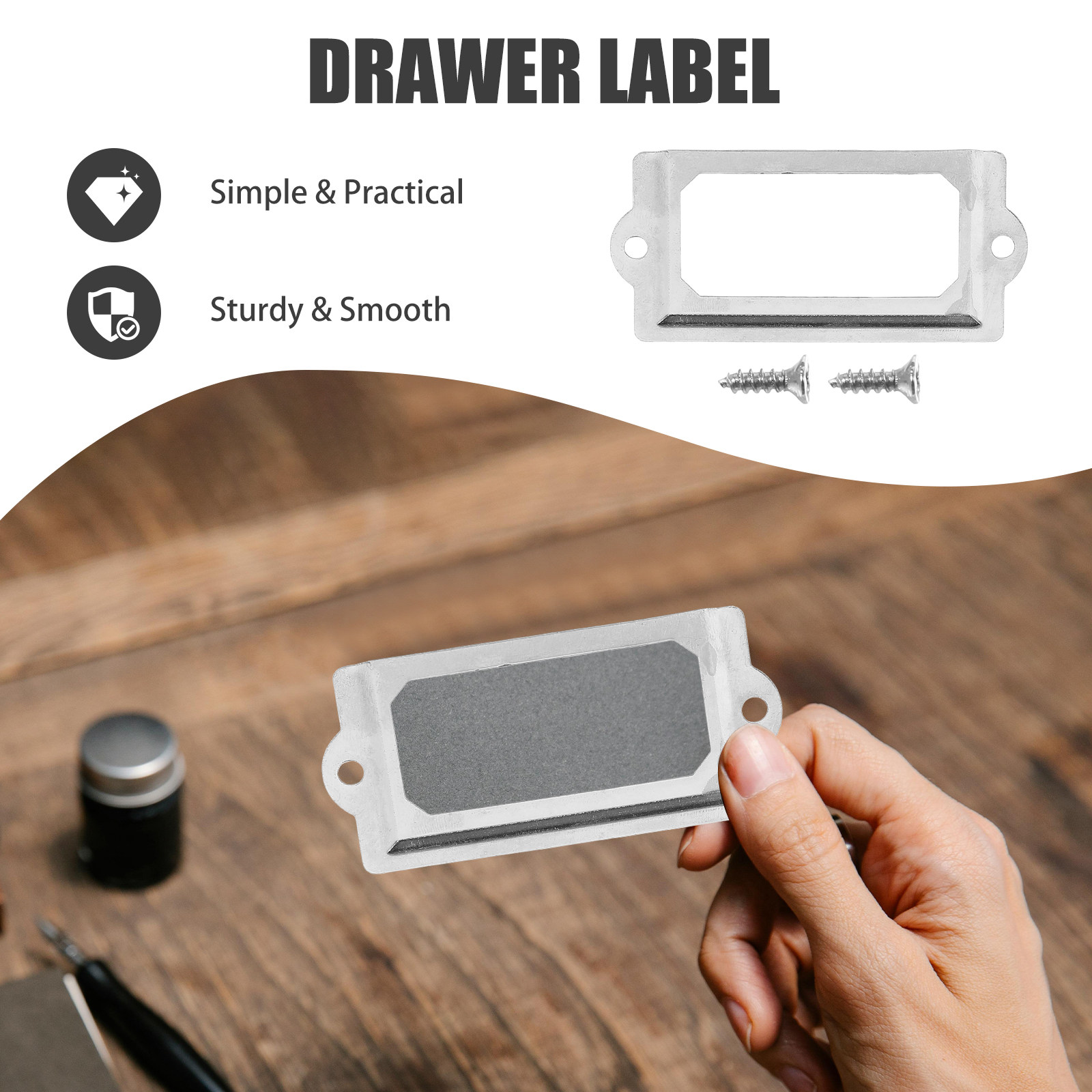 1 conjunto de molduras de etiq - Furniture Hardware Names avaliação e preço