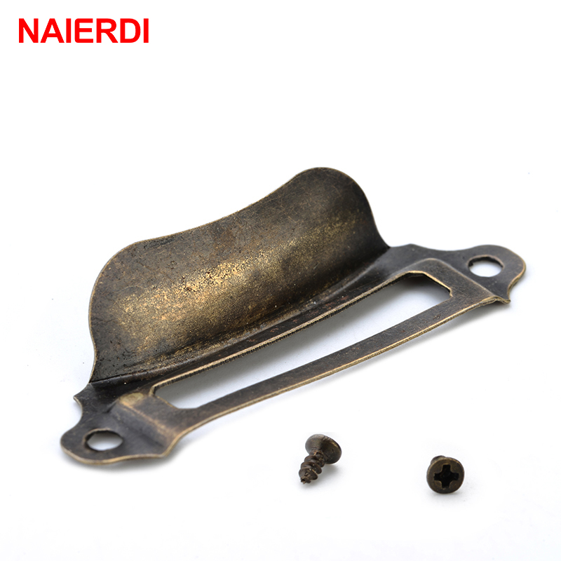 NAIERDI-Antique Box Label Hand - Furniture Hardware Names avaliação e preço