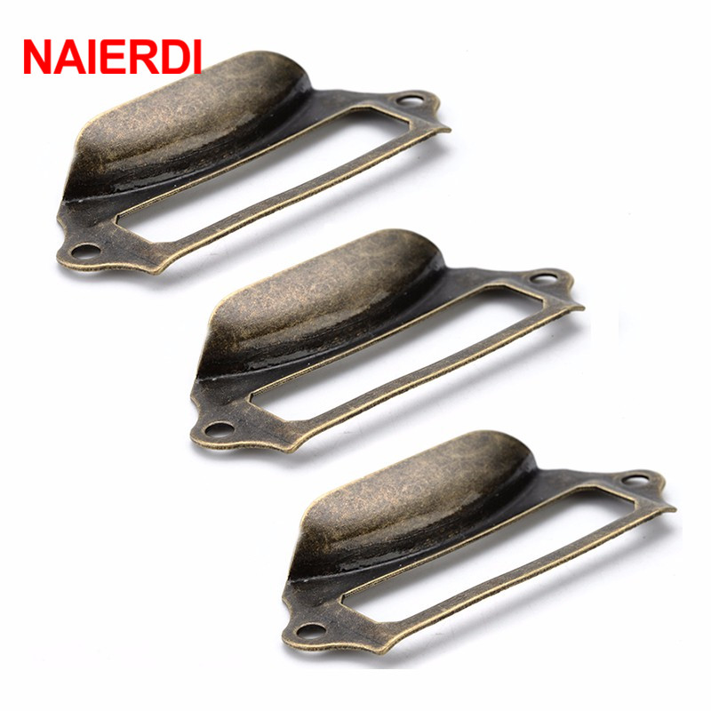 NAIERDI-Antique Metal Latão Et - Furniture Hardware Names avaliação e preço