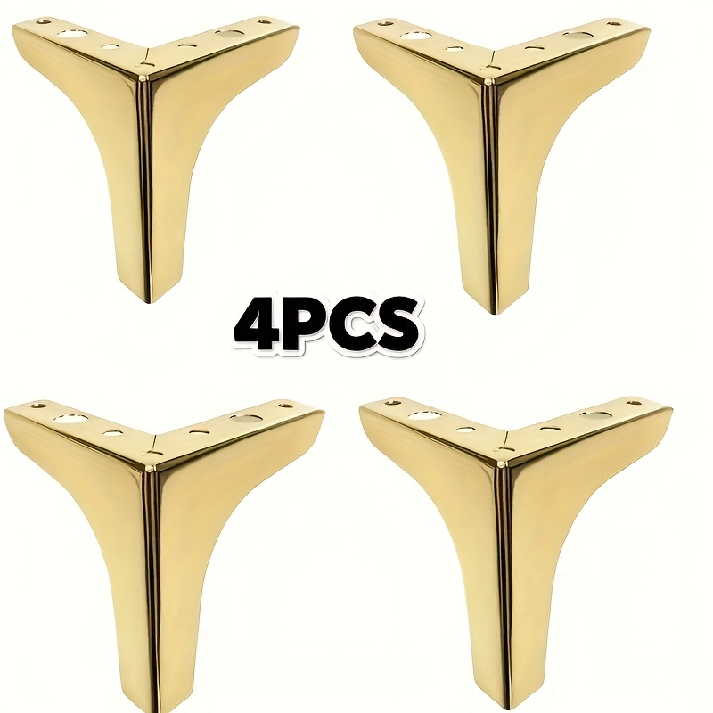 4 peças de pés de metal para m - Furniture Hardware For Legs avaliação e preço