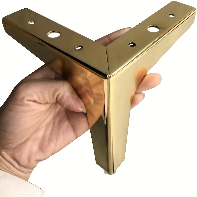 4 peças de pés de metal para m - Furniture Hardware For Legs avaliação e preço