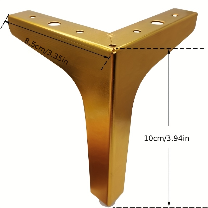 4 peças de pés de metal para m - Furniture Hardware For Legs avaliação e preço